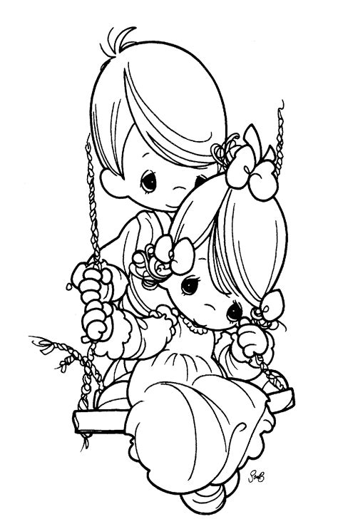Precious Moments Coloring Pages Printable